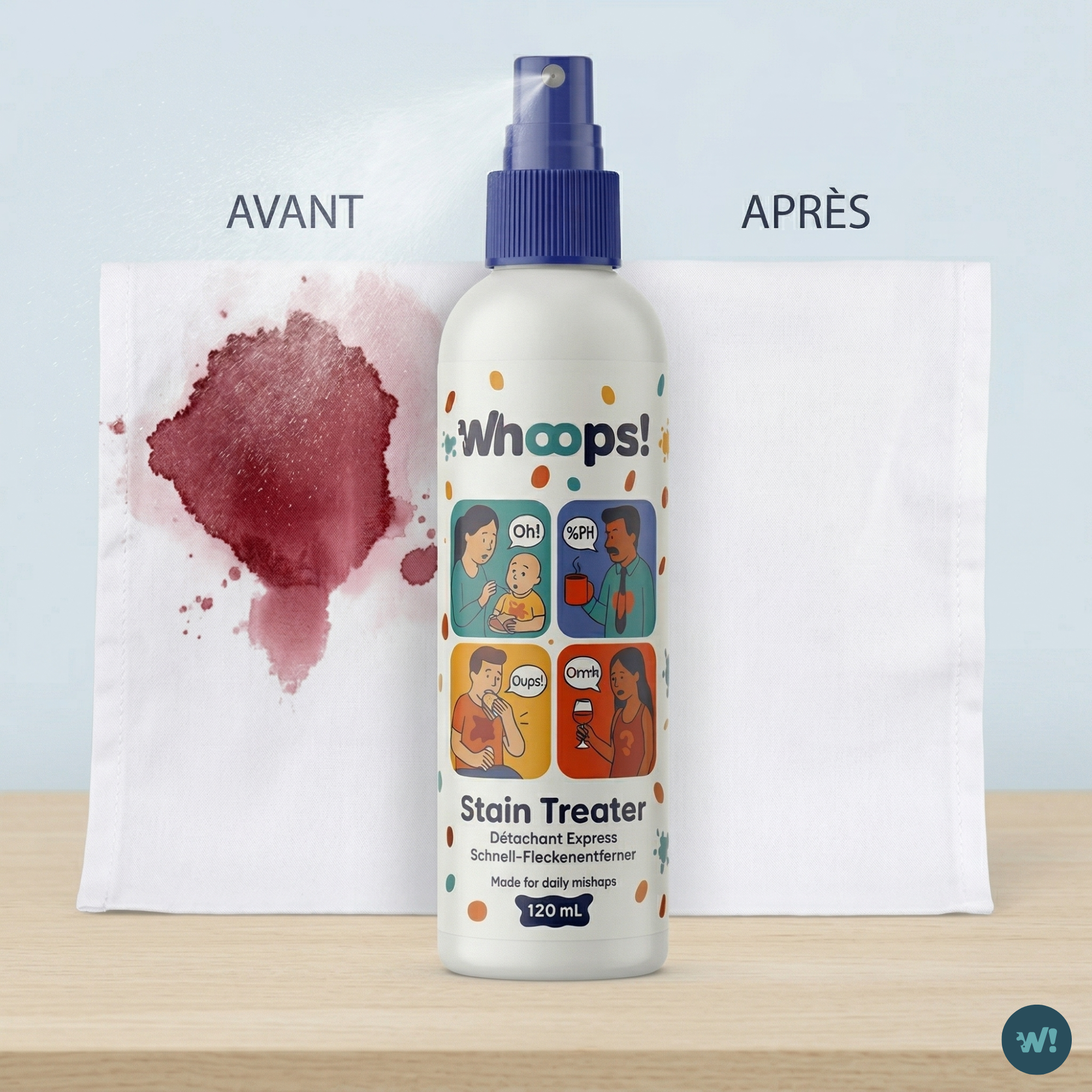 Hoppla! – Das Fleckenspray